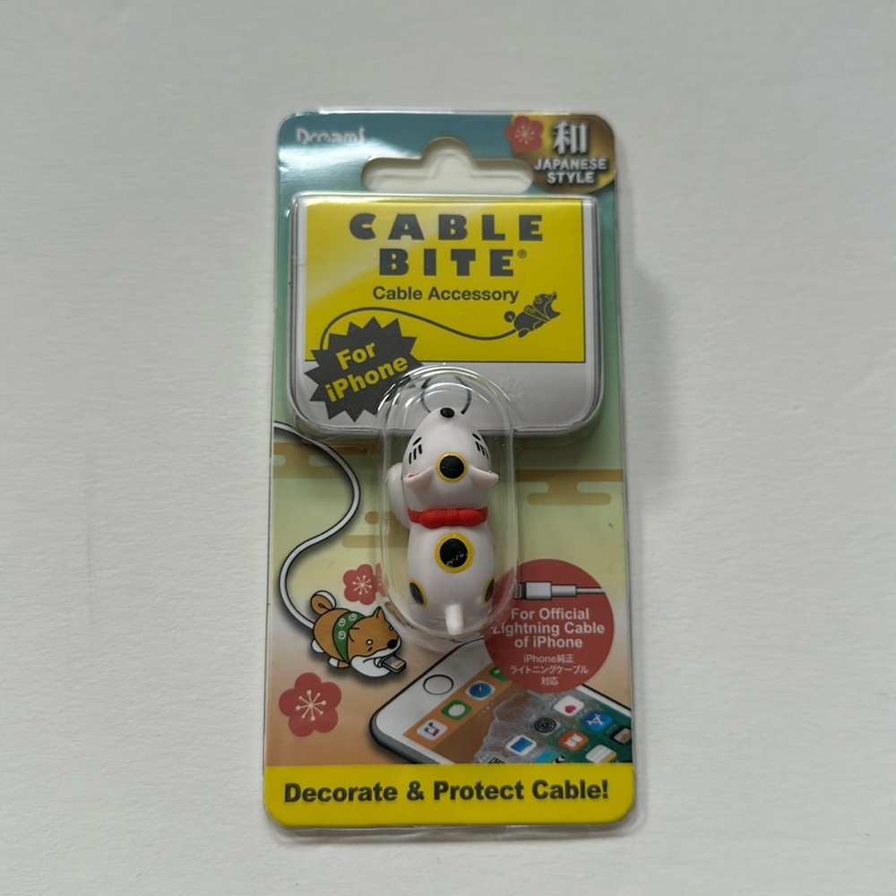 iPhone cable dog shaped cord protector.